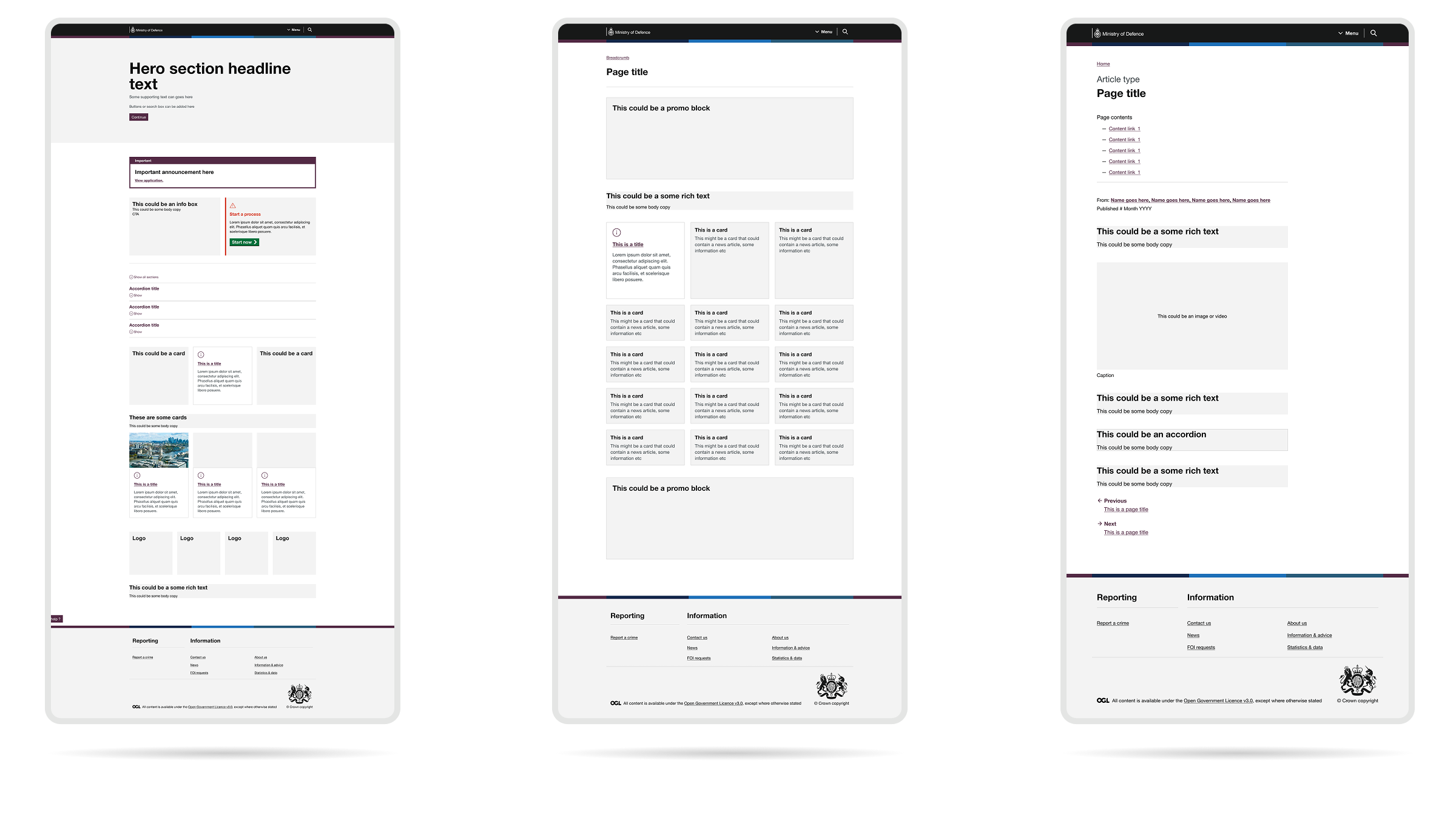 GOV.UK section 5