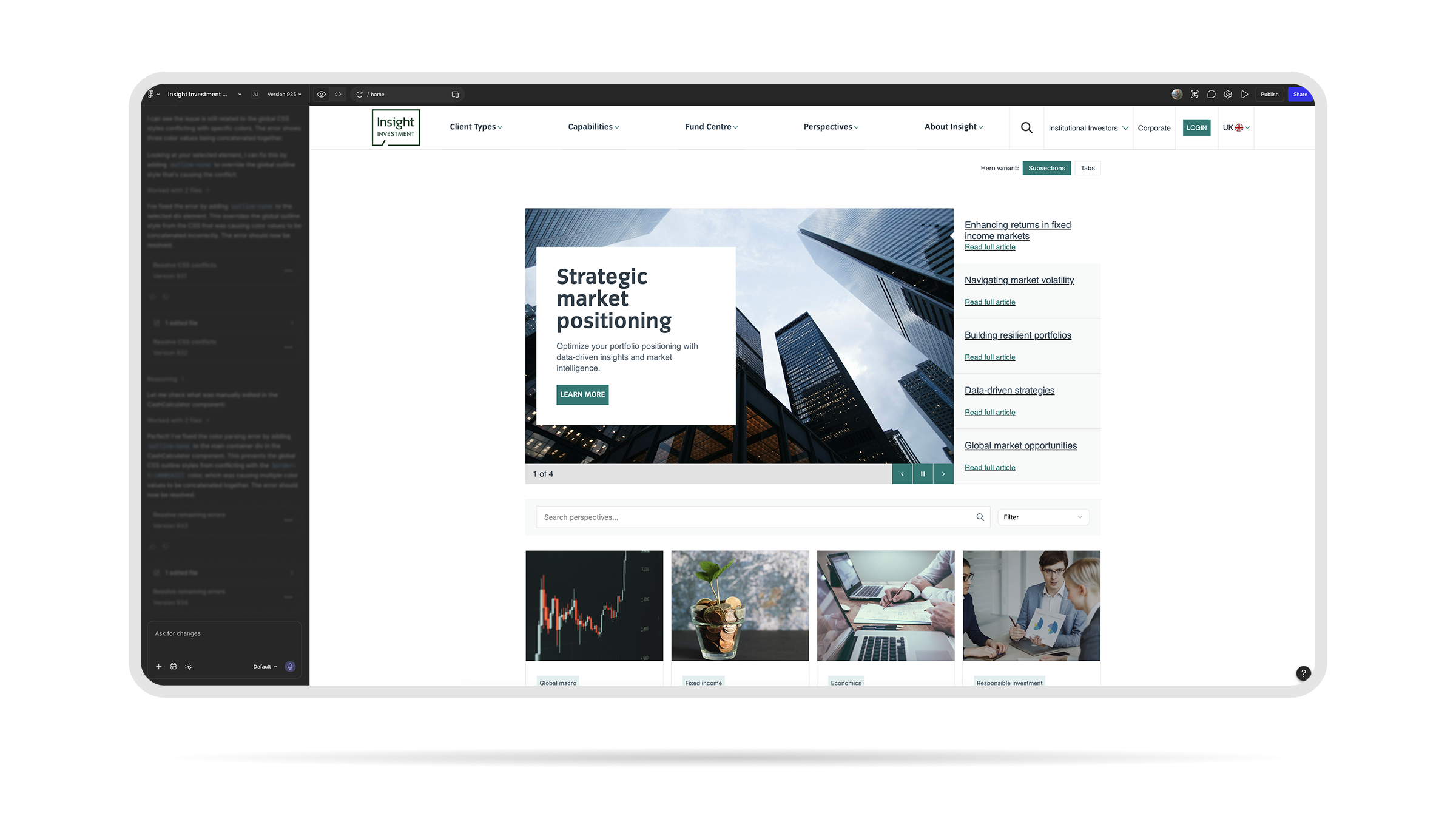 Insight Investment AI prototyping