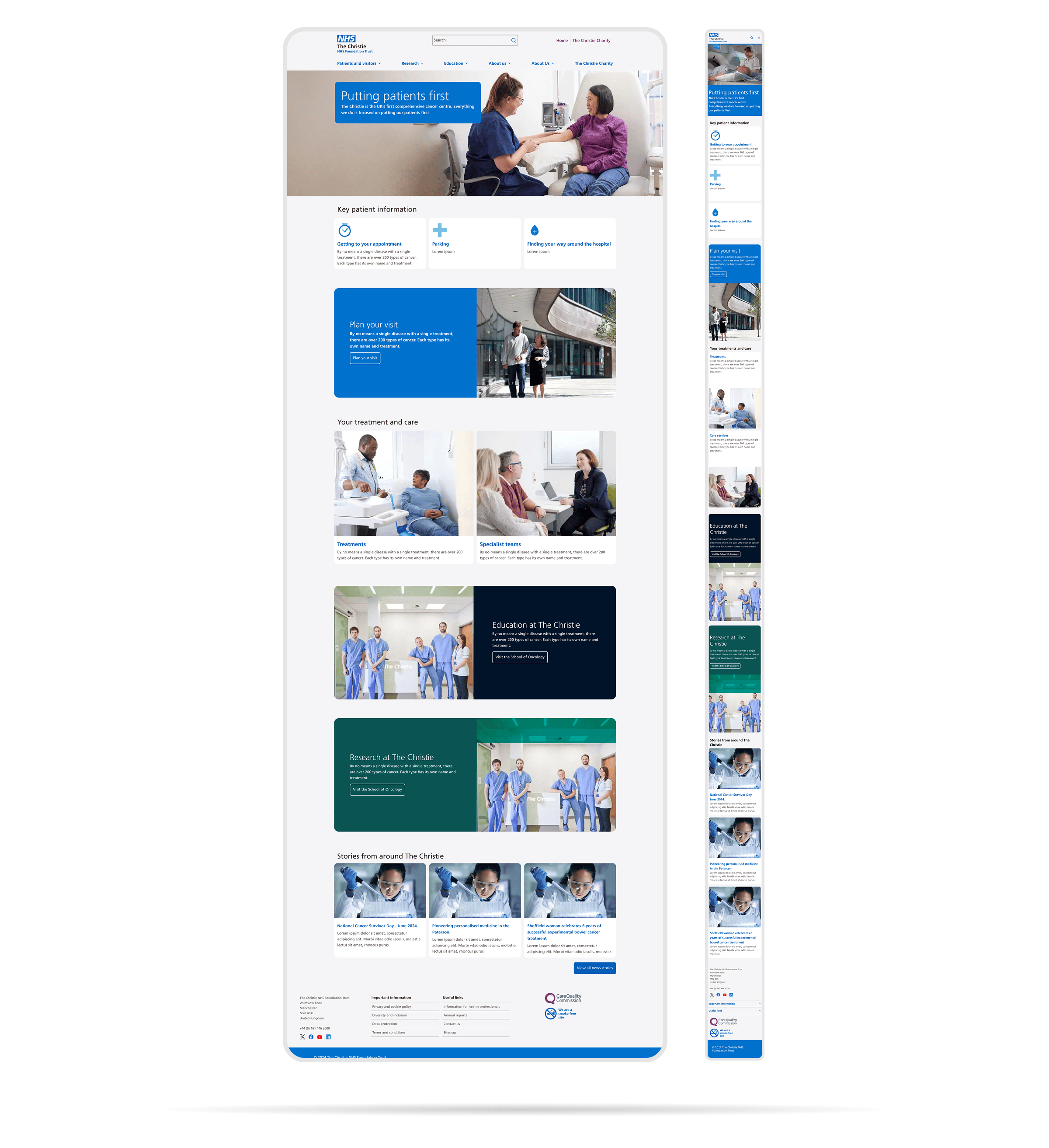 The Christie NHS website